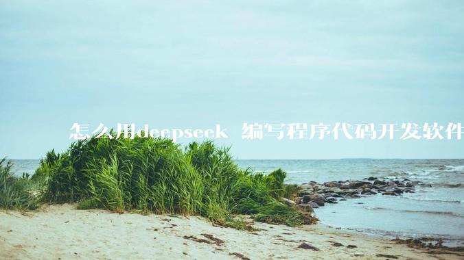 怎么用deepseek 编写程序代码开发软件？